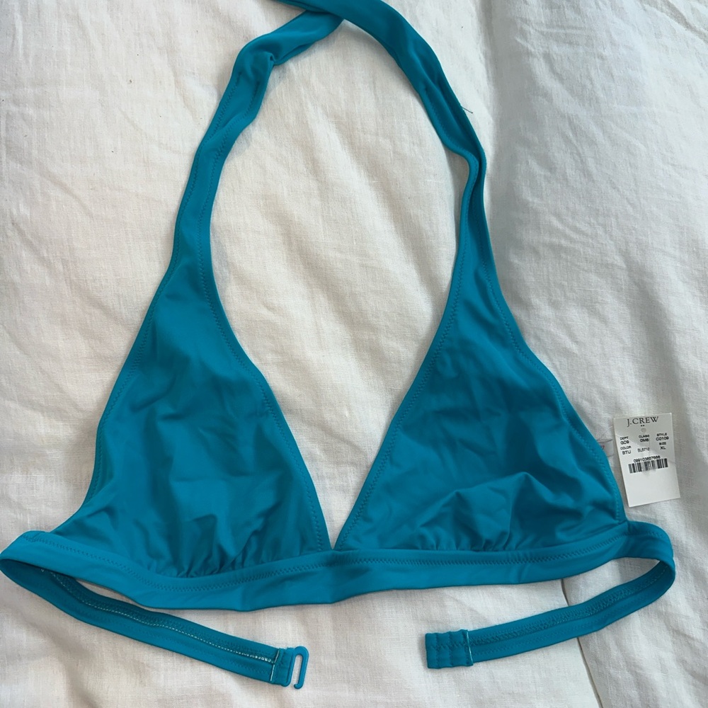 BNWT. J.Crew Teal Bikini Top